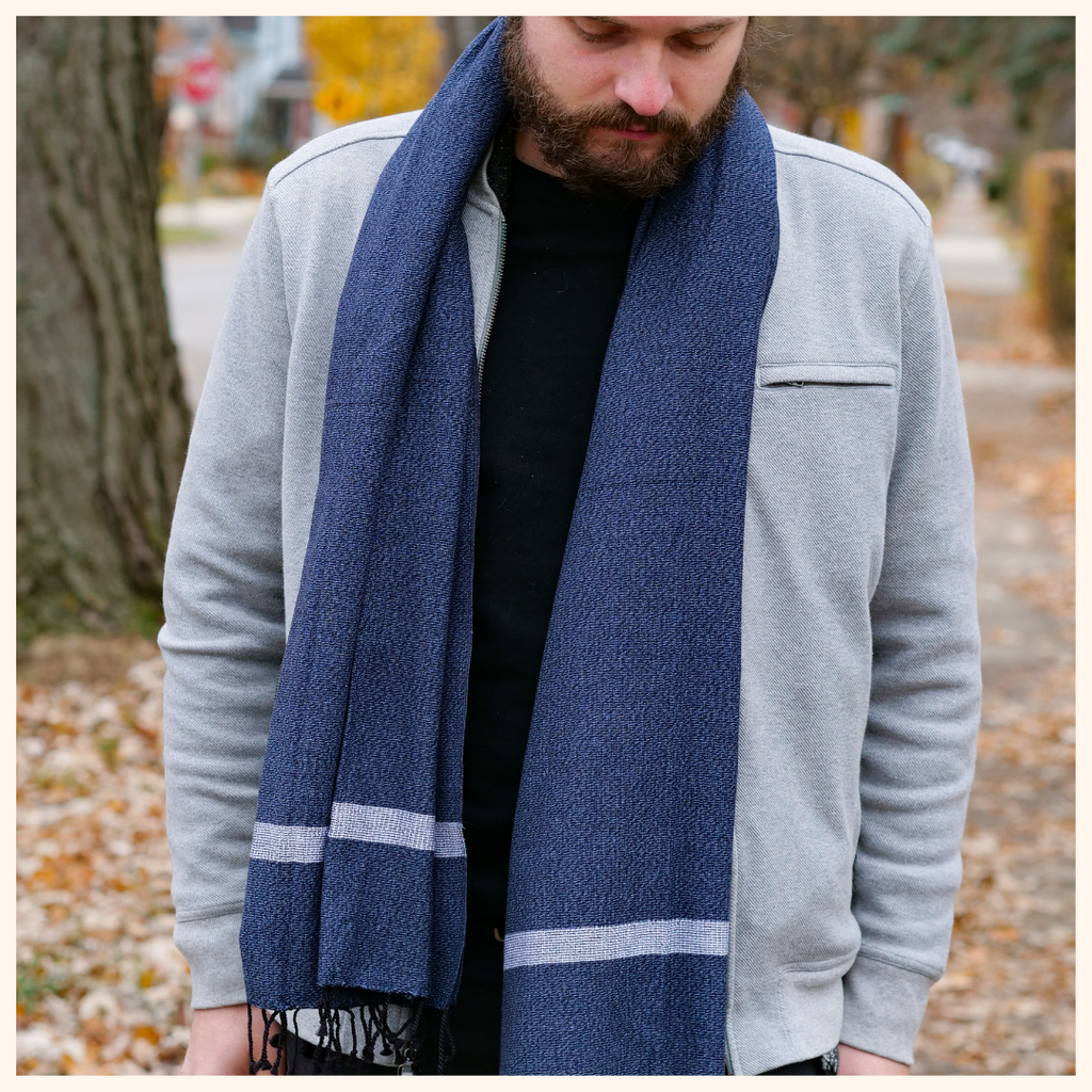 soft cotton scarf gift for him